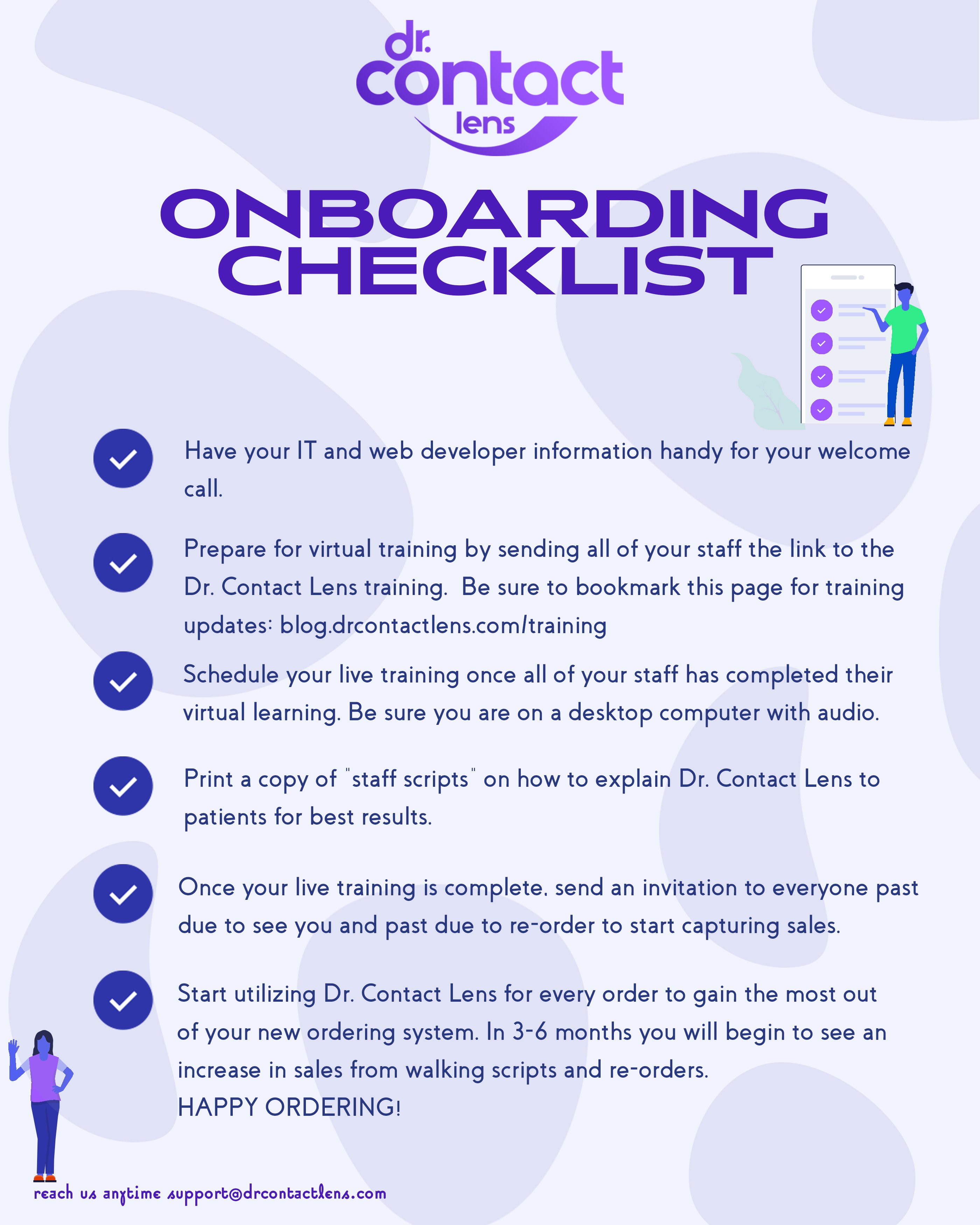 Onboarding checklist
